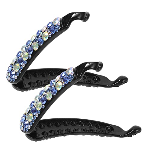 Warmhm 2stücke Bananenclips Strass Haarspangen Pferdeschwanzhalter Haarklammern Für Frauen Mit Dickem Haar Lockigem Haar Einfach Zu Tragen Elegant Und Praktisch Für Alltag Und Anlässe von Warmhm