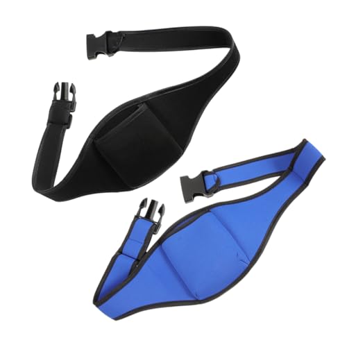 Warmhm 2stücke Mikrofon-gürteltasche Mikrofon-hüfttasche Verstellbarer Gurt Neopren-außenhülle Mikrofonhalterung Organizer-Tasche Tragbar Für Sport Und Fitness Saugfähig Gegen von Warmhm