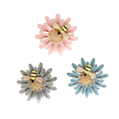 Warmhm 3 Stück Bienen und Broschen Legierung Emailliert Anstecknadeln für Damen Vielseitiger Schmuck für Alltag und Besondere Anlässe Zufällige Farbe Zufällige Farbe von Warmhm