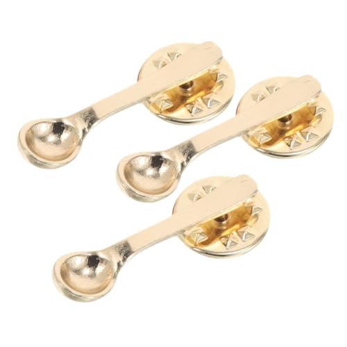 Warmhm 3 Stück Kreative Kaffee broschen aus Legiertem Metall mit Electroplattierter Oberfläche Süße und Lustige Anstecknadeln für Kleidung Rucksäcke und Taschen Geschenk für von Warmhm