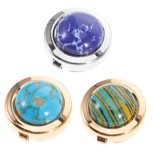 Warmhm 3 Stück Teiliges Bunte Metall Manschettenknöpfe Retro Vintage Tuxedo Cufflinks Herren Hemd Schmuckaccessoires Eleganter Look Langlebig von Warmhm