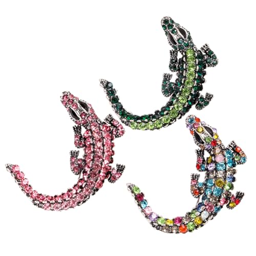 Warmhm 3 Stück Teiliges Set Kreative Brosche Legierung mit Strass Multifunktionale Anstecknadel für Kleidung Hochzeiten Partys und Anlässe von Warmhm