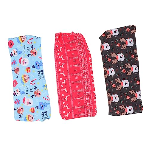Warmhm 3 Stück Teiliges Weihnachts Sport Bandset Stilvolle Haarbänder für Festliche Anlässe Bequem und für und Mädchen von Warmhm