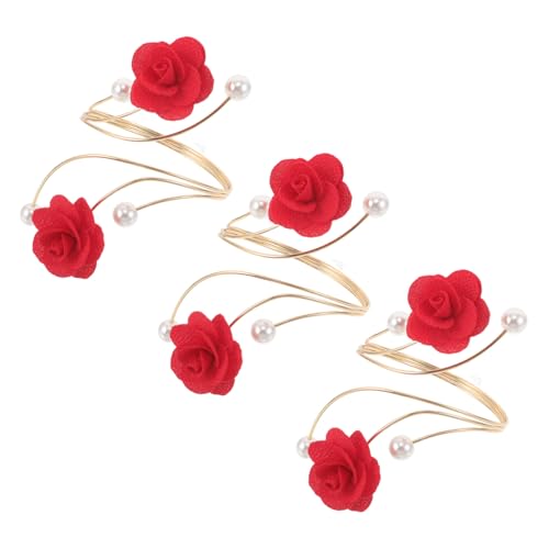 Warmhm 3 Stück Verstellbare Armreifen Metall mit Künstlerischem Blumen Design Filigraner Hohloptik und Modernem Stil Vielseitiger Schmuck für Damen zu Casual und Festtagsoutfits von Warmhm