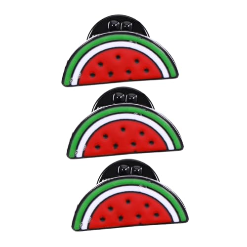 Warmhm 3 Stück Wassermelonen Brosche Lustige Emaille Anstecknadeln für Frauen Kreative Cartoon Broschen für Sommer Modisches Schmuck Accessoire für Partys und Valentinstag von Warmhm