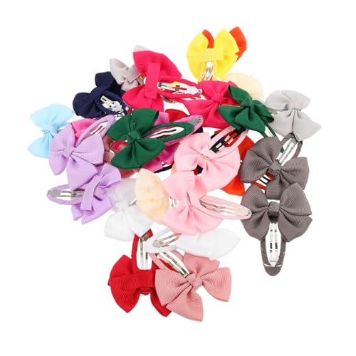 Warmhm 30 Stück Haarschmuck für farbenfrohe Clips für Haare Haarspangen mit Schleifen Prinzessin verbeugt sich Haarschleifen für Kleinkinder Haarspangen für Kleinkinder Stoff von Warmhm