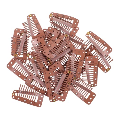 Warmhm 30Stücke Perücken Clips Metall Snap Clips Befestigungszubehör für Damen Perücken Stabil und Langlebig für Sichere Frisur und Vielseitige Anwendung von Warmhm