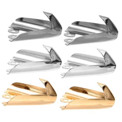 Warmhm 3paare Metallische Schuhspitzenkappen Für High Heels Elegante Zehenschutzkappen in Farben Für Damen Robuste Und Dekorative Spitzenabdeckungen Für Absatzschuhe Installieren Langlebi von Warmhm