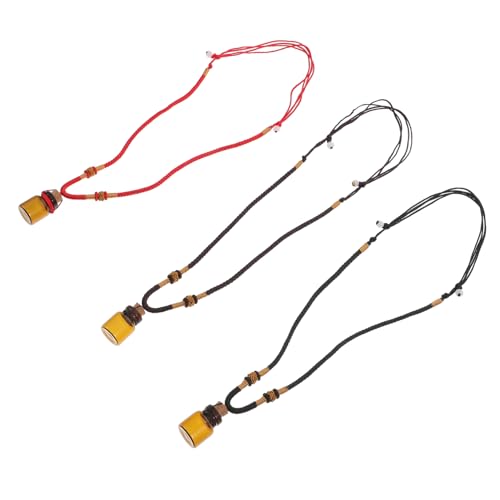 Warmhm 3 Stücke Kreative Duftflaschen Anhänger für Ätherische Öle Langlebig und Dekorative Aromaflaschen Halskette Handgefertigter Schmuck für Frauen Warmhm 3 Stücke Kreative Duftflaschen Anhänger für Ätherische Öle Langlebig und Dekorative Aromaflaschen Halskette Handgefertigter Schmuck für Frauen von Warmhm
