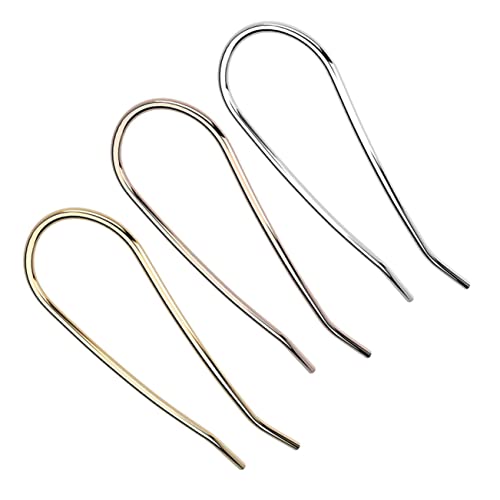 Warmhm 3Stücke U Förmige Haarnadeln für Damen Haarnadel Zubehör für Hochsteckfrisuren und Tägliche Dekoration Roségold von Warmhm