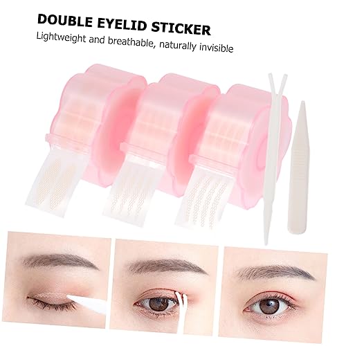 Warmhm 3rollen Doppel-augenlid-klebeband Aus Spitze Augenlid-aufkleber Sofortiger Augenliftstreifen Make-up Für Augen Hautfarbe Atmungsaktiv Wasser Und Schweißfest von Warmhm
