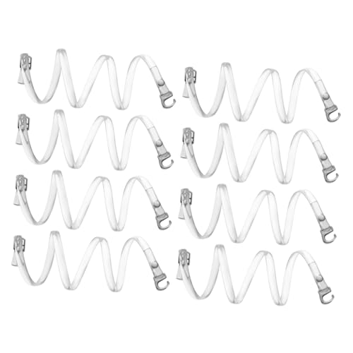 Warmhm 4 Paar Transparente Verstellbare Rutschfeste Schuhriemen für Damen High Heels mit Kreuzdesign Abnehmbare Unsichtbare Ersatzbänder für Sandalen Sicherer Halt bei Alltag und Festen von Warmhm