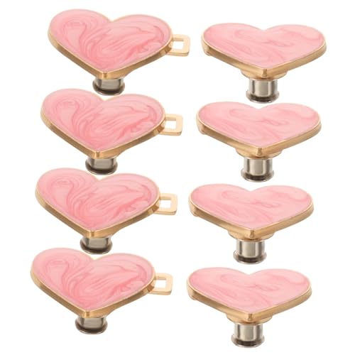 Warmhm 4 Paare Herzförmige Taillenknöpfe Verstellbare Hosenbund Clips für Damen Jeans und Hose Stabile Langlebige Taillenspanner zur Einfachen Weitenanpassung und Modischem Look von Warmhm