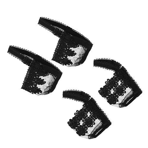 Warmhm 4 Paare Rutsch High Heel Schuhriemen Komfortable Spitzen Schnürsenkel Fixierung Verstellbar für Damen Hohe Absätze und Sandalen Elegant und Sicher Einheitsgröße von Warmhm