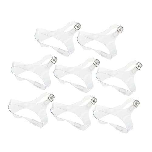 Warmhm 4 Paare Tpu Schuhriemen für High Heels Transparent Verstellbar Antirutsch Dreieckiges Design Abnehmbare Knöchelriemen für Damen Party und Alltag von Warmhm