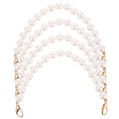 Warmhm 4 STÜCKE Teiliges Perlenkette Taschenriemen Kurze Henkel mit Metallkarabinern DIY Handtaschenketten Ersatz Vielseitig als Griff oder Schulterriemen Elegant für Verschiedene Warmhm 4 STÜCKE Teiliges Perlenkette Taschenriemen Kurze Henkel mit Metallkarabinern DIY Handtaschenketten Ersatz Vielseitig als Griff oder Schulterriemen Elegant für Verschiedene von Warmhm
