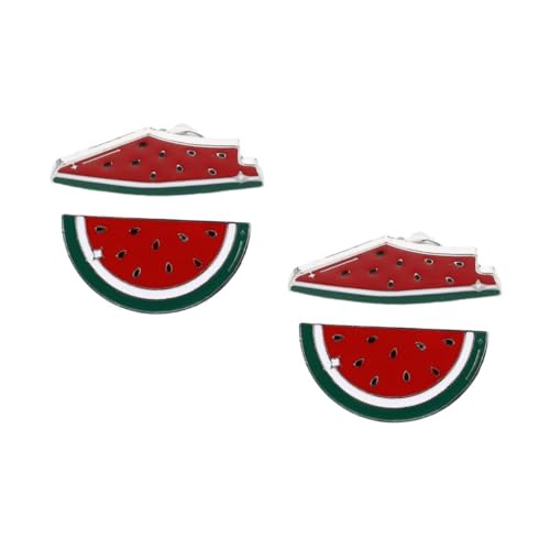 Warmhm 4 Stck. Wassermelonen-broschen Cartoon Brosche für Cardigans und Pullover Damen Herren Schmuck Accessoire Niedlich Leicht zu Befestigen Modisch für Alltag und Festlichkeiten von Warmhm
