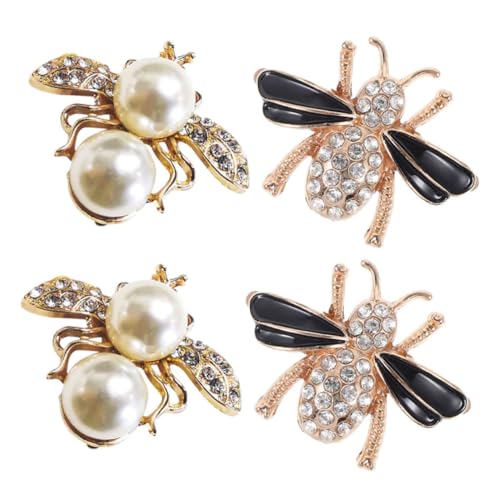 Warmhm 4 Stück Bienen Schuh Clips Dekorative Schuhanhänger für Damen Metall mit Strasssteinen Vielseitig Einsetzbar für Verschiedene Schuhe Schuhschnallen Warmhm 4 Stück Bienen Schuh Clips Dekorative Schuhanhänger für Damen Metall mit Strasssteinen Vielseitig Einsetzbar für Verschiedene Schuhe Schuhschnallen von Warmhm