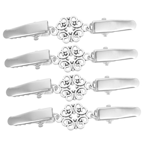 Warmhm 4stücke Kleiderclips Für Damenbekleidung Pulloverclips Aus Legierung Retro-kragenclips Schal-cardiganclips Pullover-cardigan-accessoires Mit Glatten Kanten von Warmhm