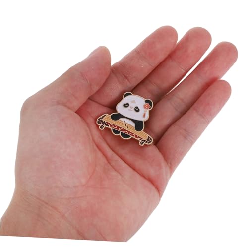 Warmhm 4 Stück Teiliges Panda Brooch mit Chinesischem Musikinstrument Emaillierte Metallbroschen im Antiken Stil Dekorative Anstecknadeln für Pullover Hemden Rucksäcke und Hüte von Warmhm
