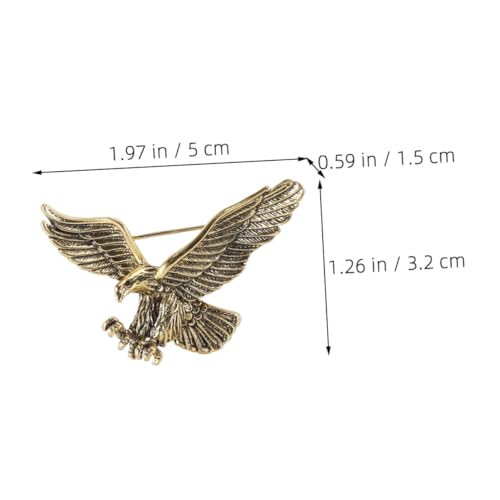 Warmhm 4 Stück Vintage Eagle Broschen für Herren und Damen Retro Kragennadeln aus Modisch Vielseitig für Anzug Cardigan Schal und Hut Symbolisch Kraftvoll und Elegant von Warmhm