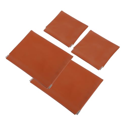 Warmhm 4stücke Kleines Make-up-täschchen Mit Druckknopfverschluss Schmuckaufbewahrungstasche Aus Pu Reise-Make-up-Tasche Mit Selbstschließendem Design Make-up-Organizer Für von Warmhm