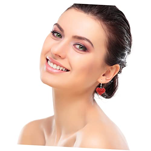 Warmhm 5 Paare Herzohrringe mit Strass Ohrstecker für Frauen Valentinstag Romantischer Schmuck für Hochzeit Geburtstag Party und Alltag von Warmhm