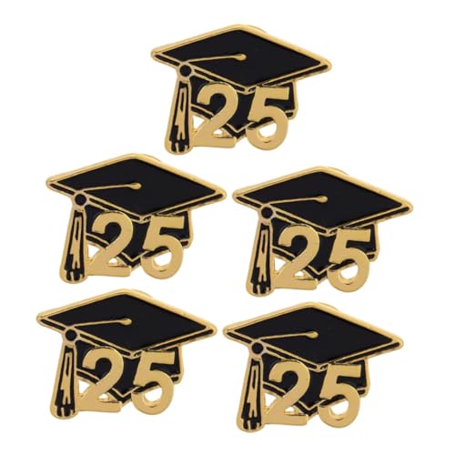Warmhm 5 Stück Abschluss Hut Brosche Pin Legierung Anstecknadel Für Graduierung Vintage Design Handgefertigt Abschluss Souvenir Für Absolventen Für Rucksäcke Und Kleidung von Warmhm