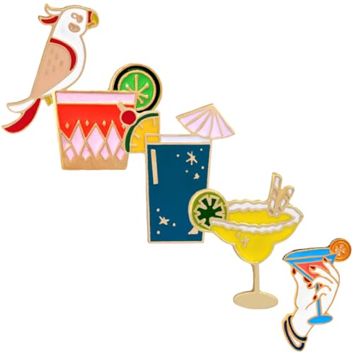 Warmhm 5stücke Teilige Hawaii-broschen Aus Legierung Kleidungsbroschen Ornamente Für Damen Einfaches Design Kreativ Für Taschen Und Rucksäcke von Warmhm