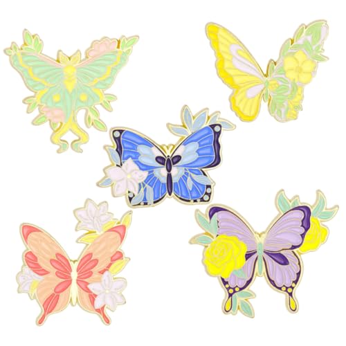 Warmhm 5 Stück Schmetterlingsbrosche Kreative Broschen für Kleidung Schals und Taschen Dekorative Anstecker mit Hochwertiger Verarbeitung und Sicherem Verschluss Warmhm 5 Stück Schmetterlingsbrosche Kreative Broschen für Kleidung Schals und Taschen Dekorative Anstecker mit Hochwertiger Verarbeitung und Sicherem Verschluss von Warmhm