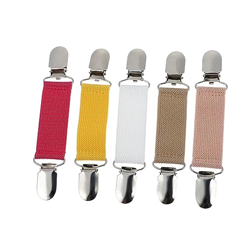 Warmhm 5 Stück Teiliges Schal Clips Legierung Praktische und Stilvolle Halter für Kleidung und Schals Verschiedenen Farben Fixieren und Dekorieren von Warmhm