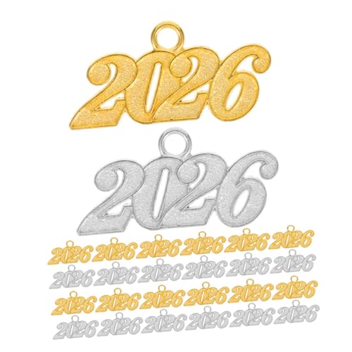 Warmhm 50 Stück Teiliges Abschlussjahr Metallanhänger mit Quasten für DIY Schmuckherstellung Langlebige Charms für Halsketten Armbänder und Ohrringe zur Erinnerung an Abschluss von Warmhm