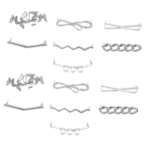 Warmhm Schnürsenkel Clips mit Strasssteinen und Perlen Anti Loose Schuhzubehör für Damen Dekorative Schnürsenkelschnallen für Turnschuhe und Freizeitschuhe von Warmhm