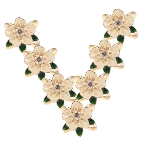 Warmhm 8 Stück Antirutsch Schal Clips mit Gartenia Vielseitiges Modeaccessoire für Partys Arbeit und Alltag von Warmhm