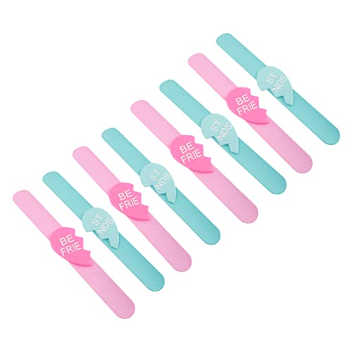 Warmhm 8stücke Silikonarmbänder Für Junge Mädchen Slap Bänder Einheitsgröße Partygeschenke Slap-armbänder Slap-bänder Für Junge Mädchen Kinderarmbänder Party Favors von Warmhm