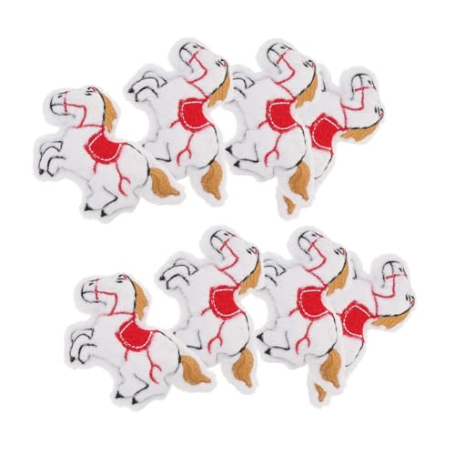 Warmhm 8 Stück Teiliges Plüsch Pferde Broschen Anhänger DIY Tiercharms für Taschen Schals Kleidung Niedliche Pferdeanhänger zum Basteln und Dekorieren von Warmhm
