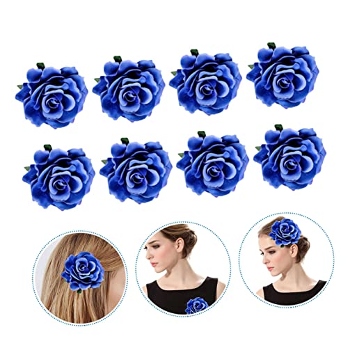 Warmhm 8 Stück Teiliges Stoff Blumenbroschen Große Rosen Anstecknadeln Realistische Fake Corsage für Braut Brautjungfer Hochzeit Party und Festliche Anlässe von Warmhm
