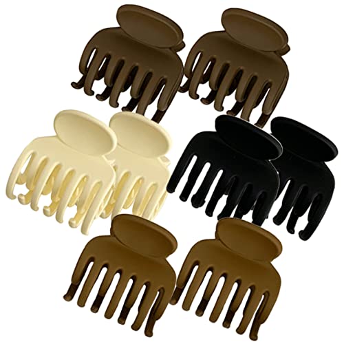 Warmhm 8stücke Teiliges Haarklammern Für Damen Rutschfeste Krallenclips Für Langes Haar in Schwarz Hellbraun Dunkelbraun Weiß Stilvolle Haaraccessoires Für Verschiedene Styles Und von Warmhm