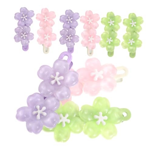 Warmhm 9 Stück Teiliges Leichte Grüne Blumen Haarclips für Frauen und Teenager Dekorative Haarspangen für Frische Sommerfrisuren Funktional und Haarschmuck für von Warmhm