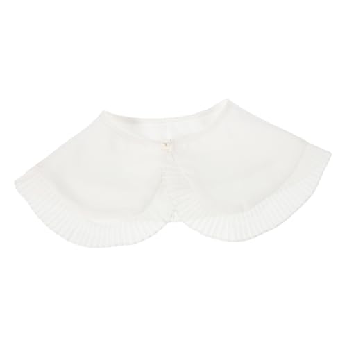Warmhm Abnehmbare Fake Collar Damen Weißer Blusenkragen Vielseitiger Detachable Polyester Kragen Einsatz Modischer Schal für Stilvolle Outfits und Verschiedene Anlässe von Warmhm