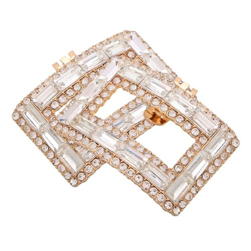 Warmhm Abnehmbare Quadratische Glaskristall Schuhclips Funkelnde Schuhschnalle für High Heels und Flache Schuhe Teiliges Brautschmuck Zubehör für Damen von Warmhm