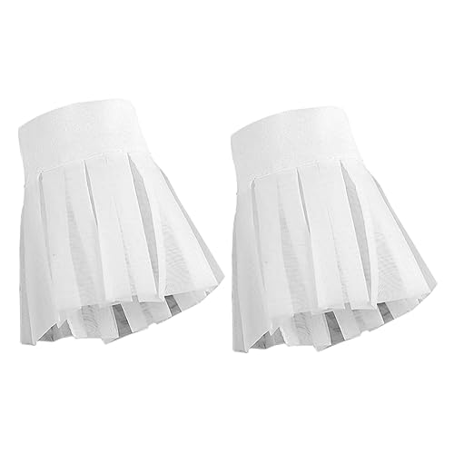 Warmhm Abnehmbare Spitzenmanschetten für Damen Weiße Chiffonartige Ärmelaufsätze Atmungsaktive Falsche Handgelenkmanschetten Vielseitig für Festliche Anlässe und Alltagsmode Geeignet von Warmhm