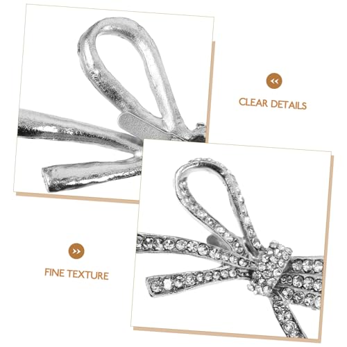 Warmhm Abnehmbare Strass Schuhclips Funkelnde High Heels Schmuck für Damen Pumps Langlebige und Schuhdekoration Silber von Warmhm