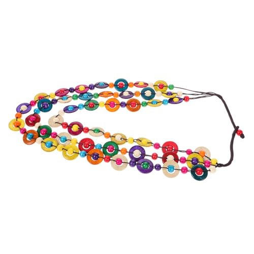 Warmhm Boho Holzperlen Halskette Kokosnuss Handgefertigt Bunte Ethno Schmuckanhänger für Frauen Lange Kette Vintage Strandaccessoire Warmhm Boho Holzperlen Halskette Kokosnuss Handgefertigt Bunte Ethno Schmuckanhänger für Frauen Lange Kette Vintage Strandaccessoire von Warmhm