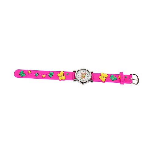Warmhm Schmetterlingsdesign Uhr Für Junge Mädchen Robuste Armbanduhr Mit Cartoon-muster Verstellbarer Träger Für Studenten Leichtes Und Tragbares Design Schönes Für von Warmhm