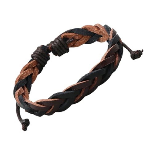 Warmhm Armband für Männer Geflochtenes Verstellbares Design Handgefertigte Retro Perfektes für Väter und Freunde Geeignet für Besondere Anlässe von Warmhm