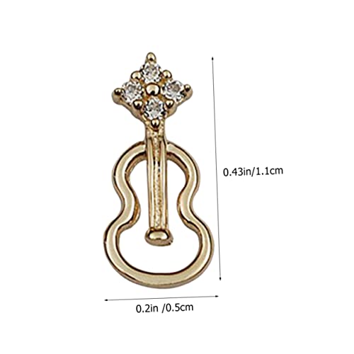 Warmhm Asymmetrische Musiknote Ohrstecker Damen Winzige Glänzende Zirkonia Leichter Legierungs Schmuck Modisch Minimalistisches Design für Alltag und Musik Events von Warmhm