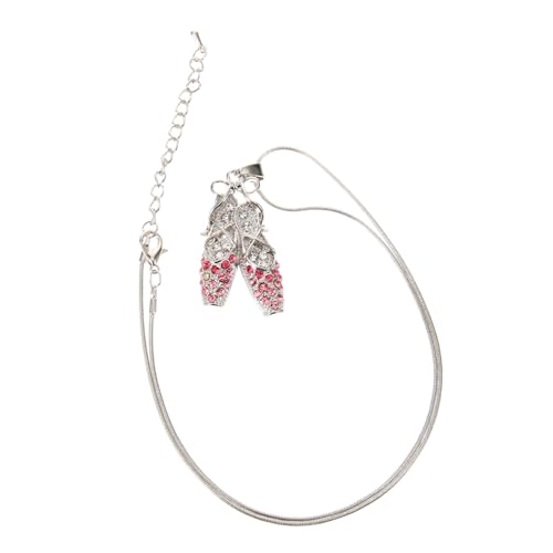 Warmhm Ballerina Anhänger Halskette mit Funkelnden Strasssteinen Zarte Clavicle Kette für Damen Eleganter Schmuck für Tanzliebhaber zu Valentinstag und Geburtstag Warmhm Ballerina Anhänger Halskette mit Funkelnden Strasssteinen Zarte Clavicle Kette für Damen Eleganter Schmuck für Tanzliebhaber zu Valentinstag und Geburtstag von Warmhm