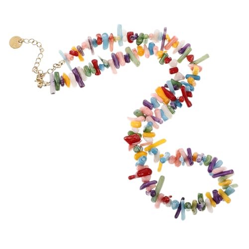 Warmhm Korallenkette Für Damen Bunte Perlenkette Mit Muschel-halskette Lebendiger Strandschmuck Meereskette Hawaii-halskette Barockdesign Warmhm Korallenkette Für Damen Bunte Perlenkette Mit Muschel-halskette Lebendiger Strandschmuck Meereskette Hawaii-halskette Barockdesign von Warmhm