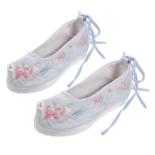 Warmhm Bestickte Chinesische Hausschuhe Damen Versteckter Keilabsatz Dreidimensionale Blumenstickerei Rutschfeste Gummisohle Modische Hanfu Schuhe Geeignet für Cosplay und Traditionelle Warmhm Bestickte Chinesische Hausschuhe Damen Versteckter Keilabsatz Dreidimensionale Blumenstickerei Rutschfeste Gummisohle Modische Hanfu Schuhe Geeignet für Cosplay und Traditionelle von Warmhm
